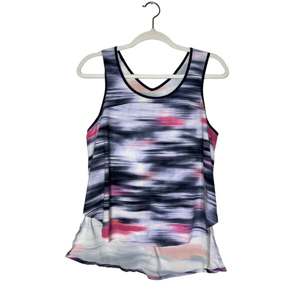 Lululemon Run Split Singlet Tank Top Size 8 Mirage Deep Indigo Relaxed Fit - Picture 2 of 5